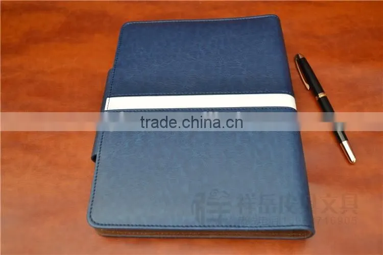 2015 business pu leather a5 notebook cover high quality agenda case nice design