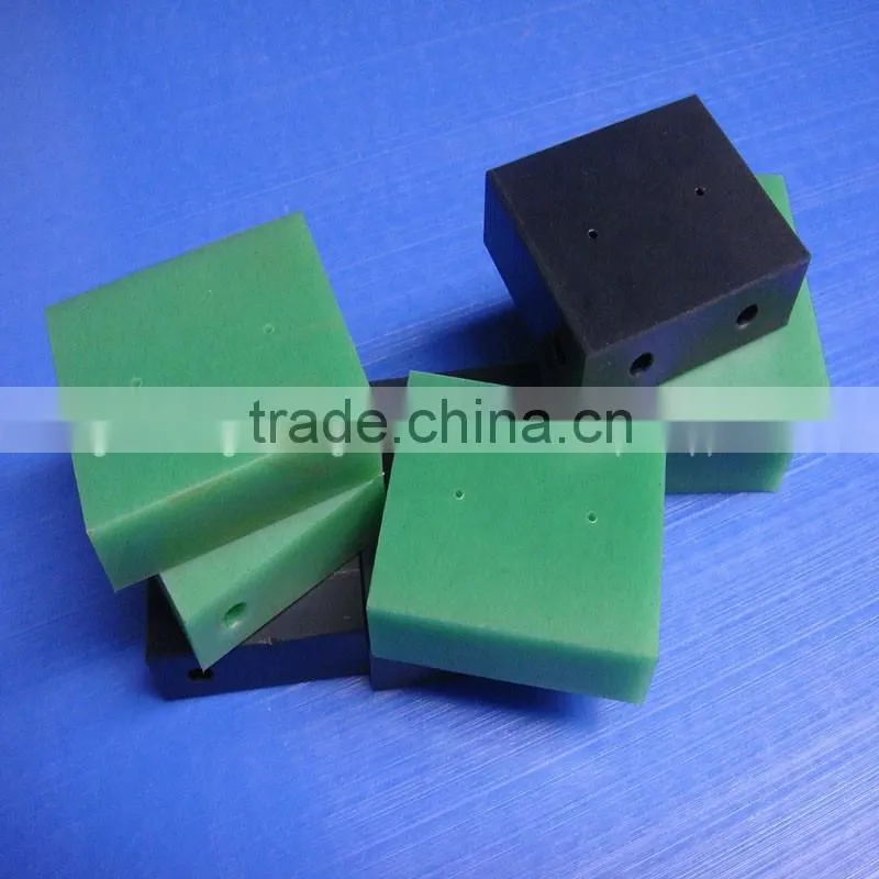high quanlity black cnc precision machining HDPE plastic block uhmwpe parts