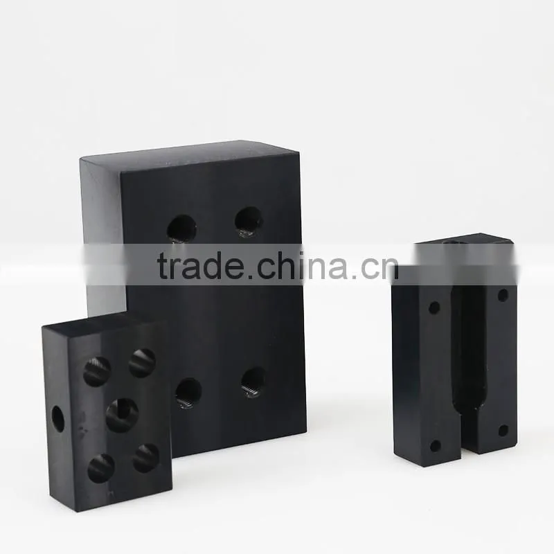 Custom cheap black ERTALON66 Polyamide cnc precision drilling sheet block parts
