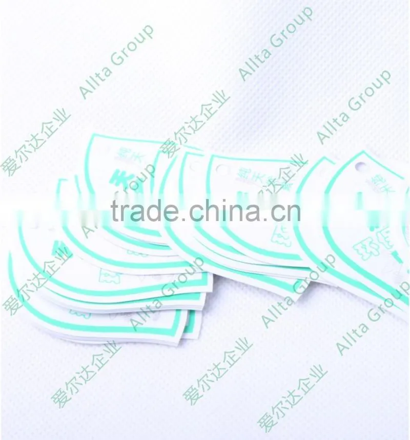 Allta Group cheap customized tiny swing tags paper hang tags for men/women underwear