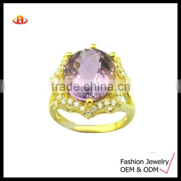 Women's Rhodium Plated Silver CZ Ring