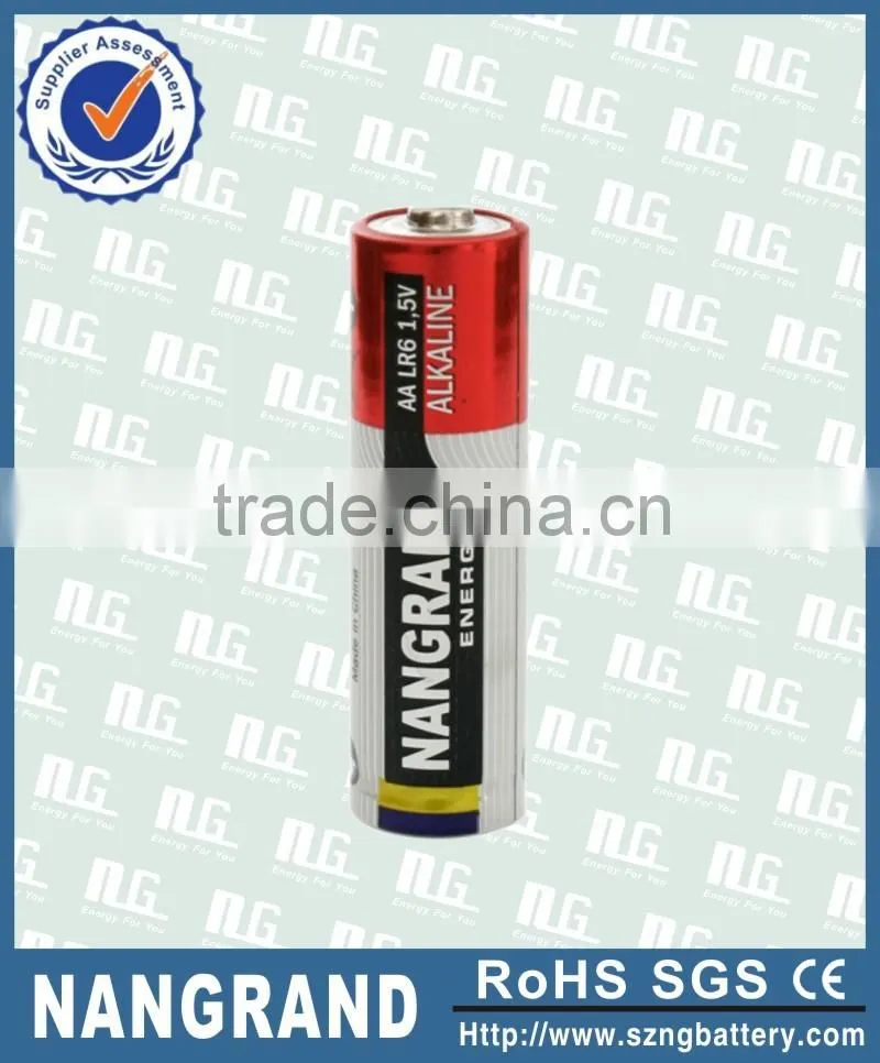 Mercury free aa lr6 am3 alkaline battery