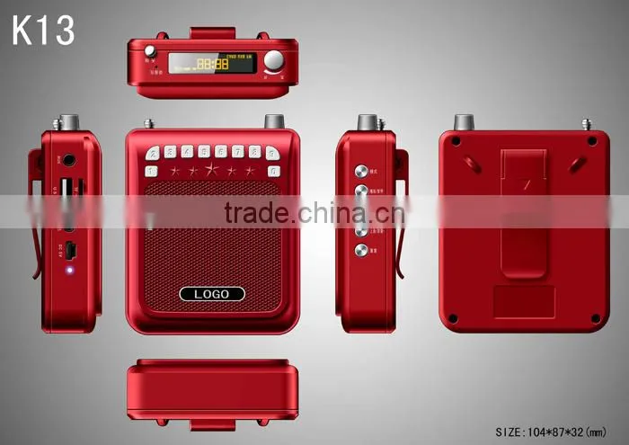 Mini loudspeaker with USB FM Radio TF Card Function