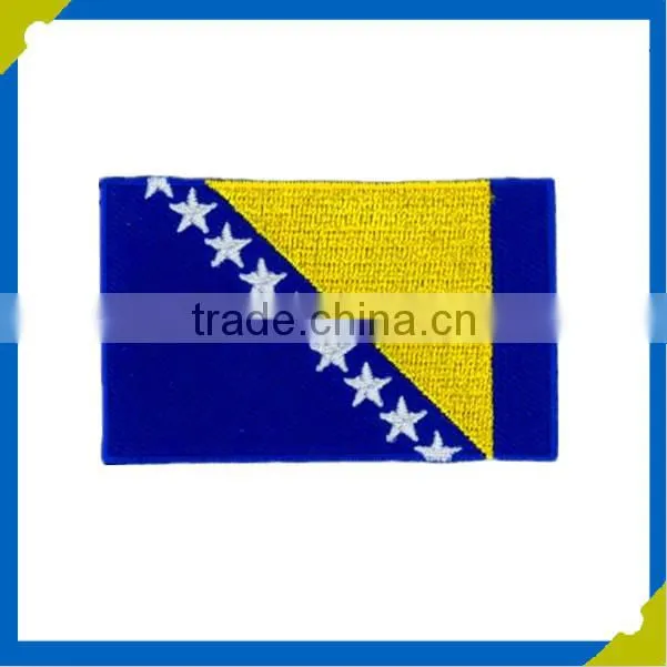 factory custom made embroidery patch Private flag patch embroidery label