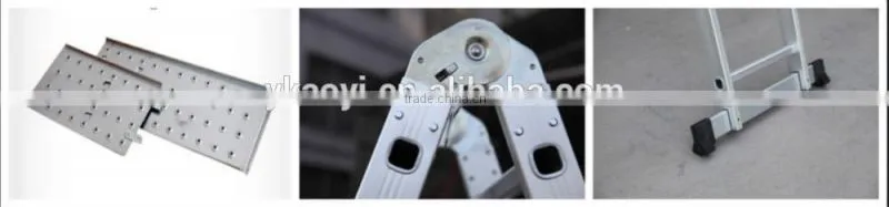 Industrail or domestic aluminium retractable aluminium rust-proof ladder ladder AY-403 with en131
