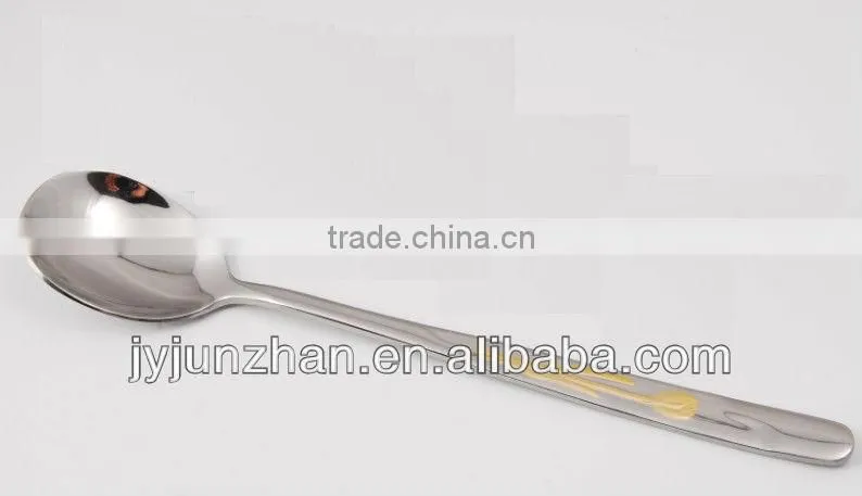 Stainless steel 410 Korean spoon with perfect polishing and nice design handle