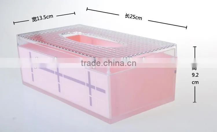 New Purple Car Plastic Tissue Box Toilet Paper Tissue Box