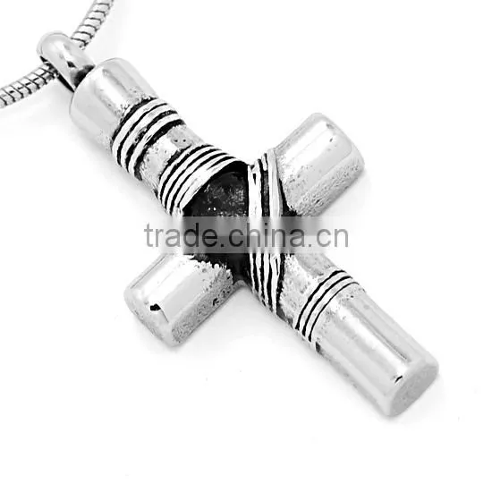 Truthkobo Plain Semblance Further Meaning Cremation Stainless Steel Jewelry Celtic Mens Cross Pendant for Urns