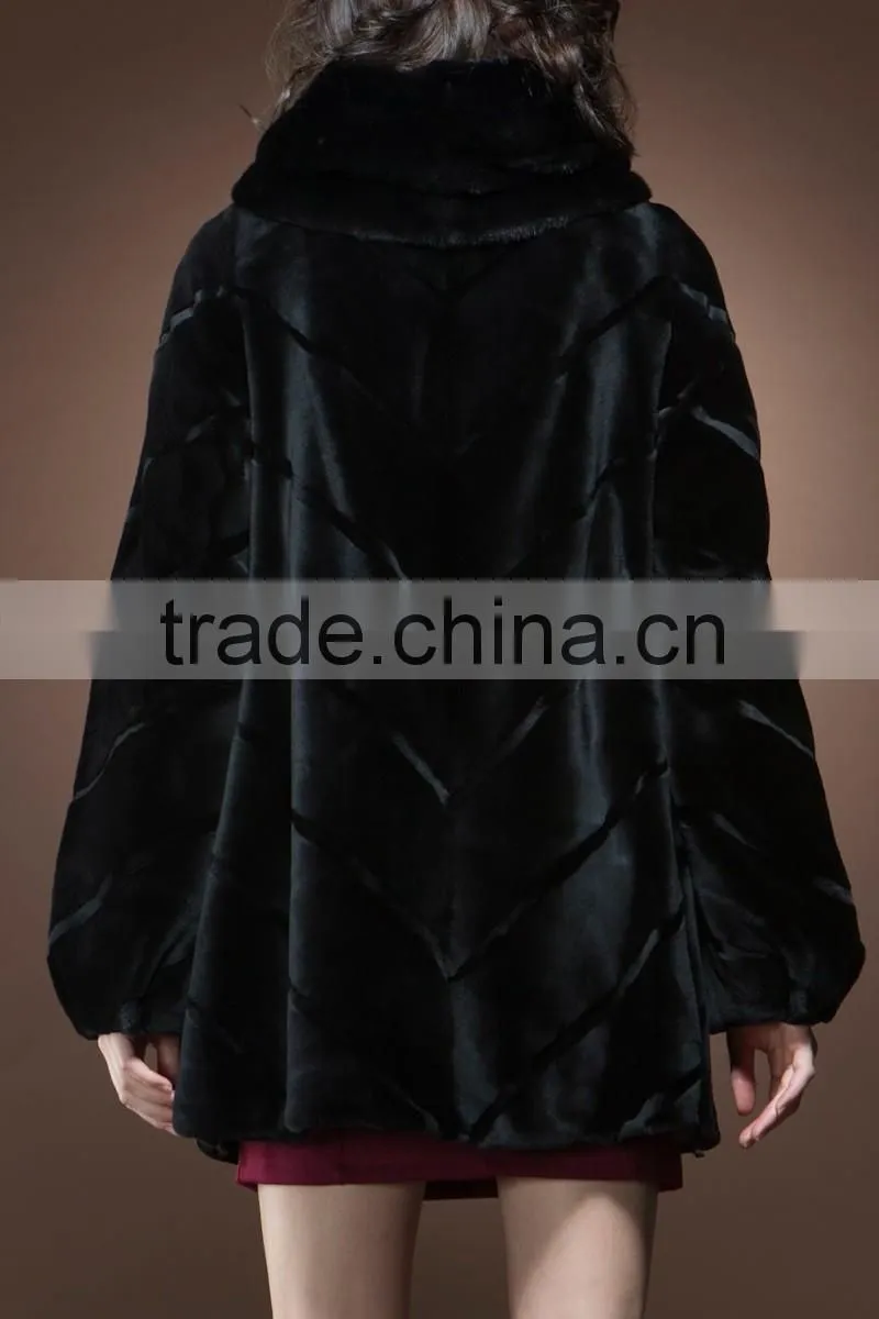 mk14211 hot selling real rex rabbit fur coat