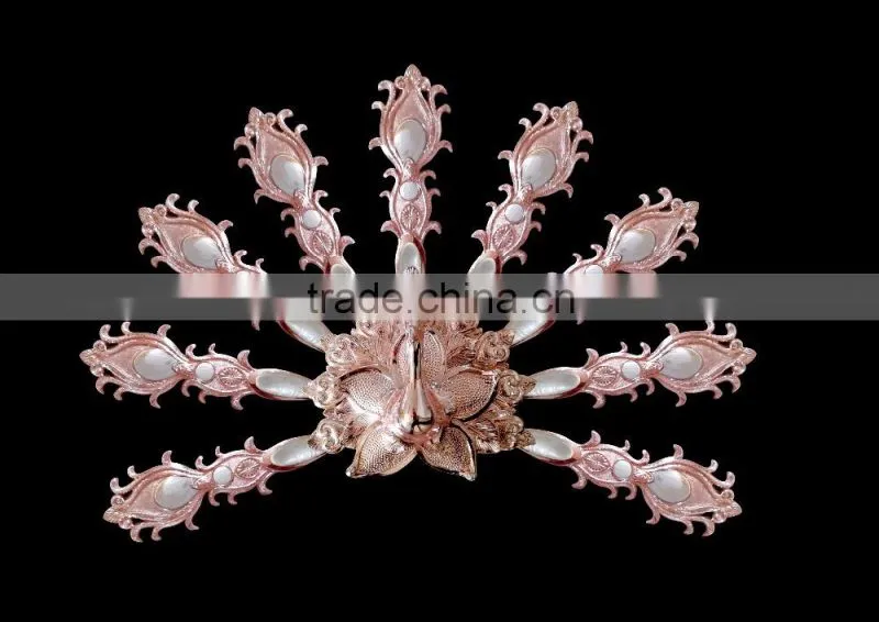 Beautiful resin shell peacock wall decor
