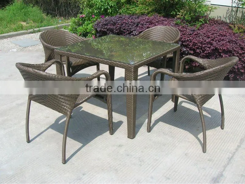 Granco KAL069 outdoor bistro rattan dining furniture set