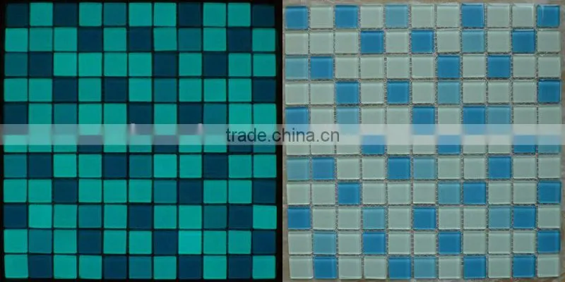 photoluminescent glass mosaic tiles