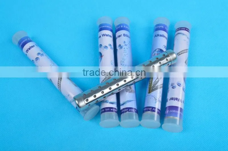Portable water hydrogen alkaline water filter stick