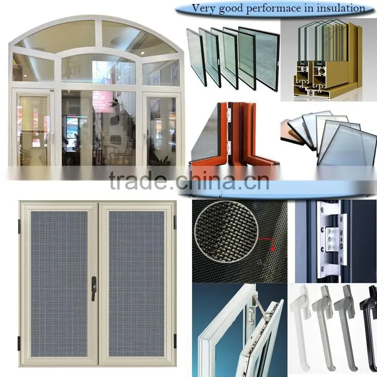 Guangzhou modern used bronze anodized aluminum windows