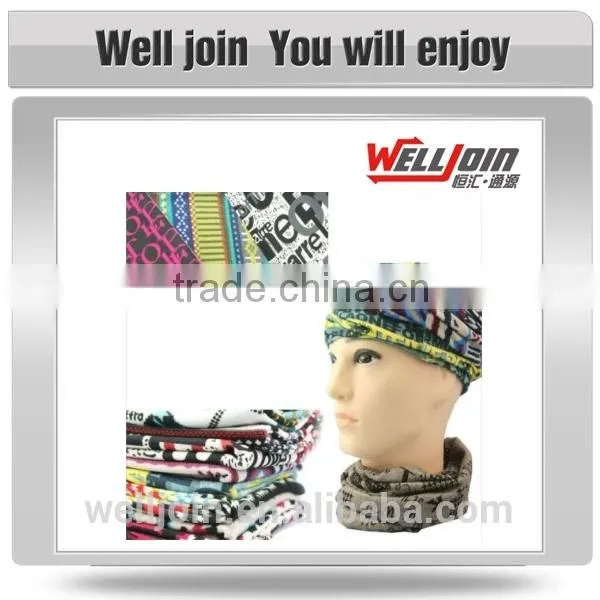 Cheap Multifunction Printed Logo Seamless Polyester Bandanas