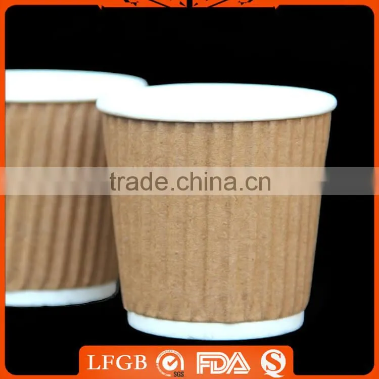 Rainbow disposable beautiful mini coffee cups 2oz to 5oz mini disposable paper cups