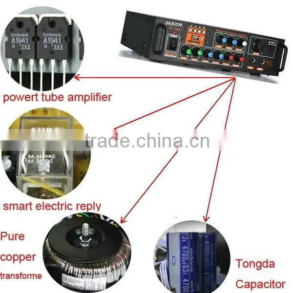 ASION AV368u bluetooth audio amplifier with bluetooth 12v