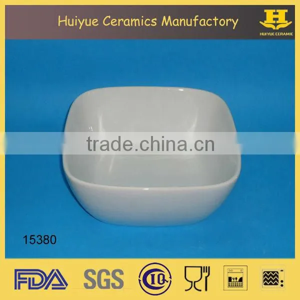 ceramic white color square serving dish