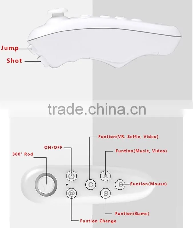 Wireless Bluetooth Gamepad Game Controller Joystick Selfie Remote Shutter Wireless Mouse For iPhone IOS Samsung Android
