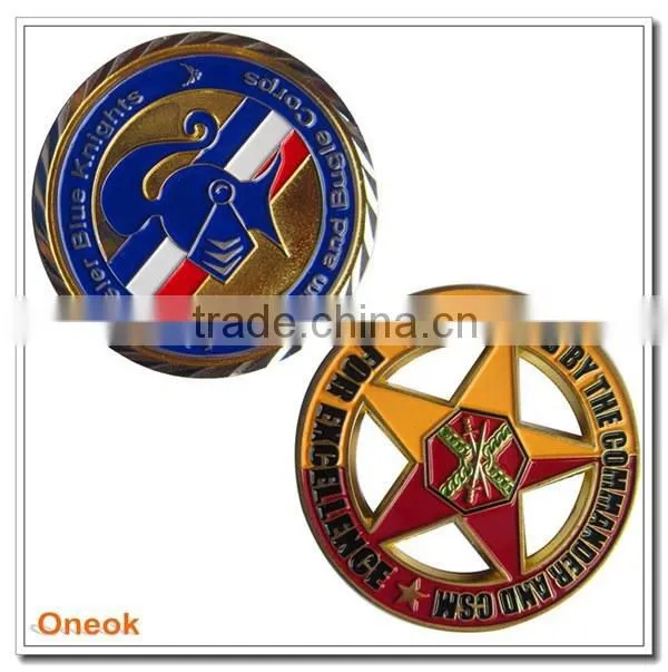 Cheap Enameled Antique Souvenir Metal Coin