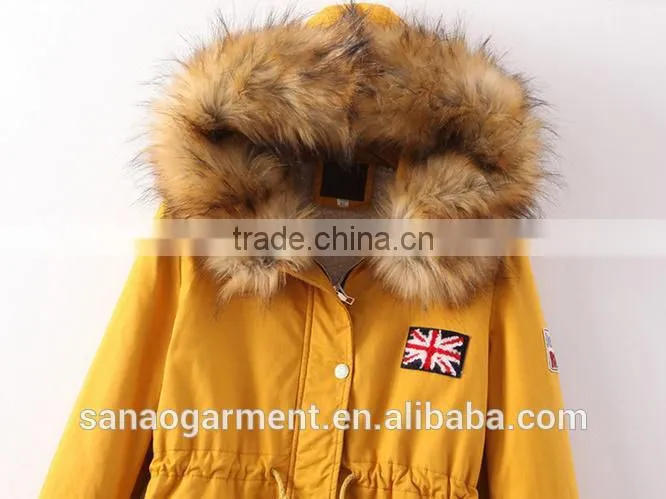 casual women's thicken hooded lambs cotton-padded jacket coats and jackets woman