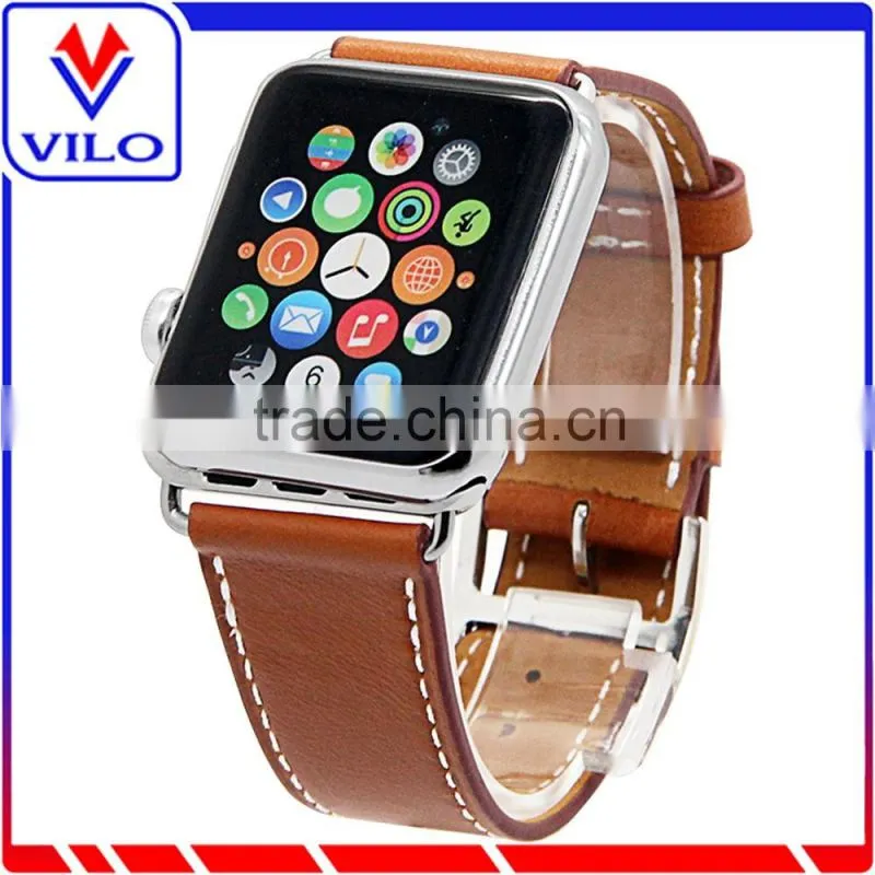 New Genuine Leather Wristband Single Tour Bracelet Watch Band For Apple Watch 38mm 42mm