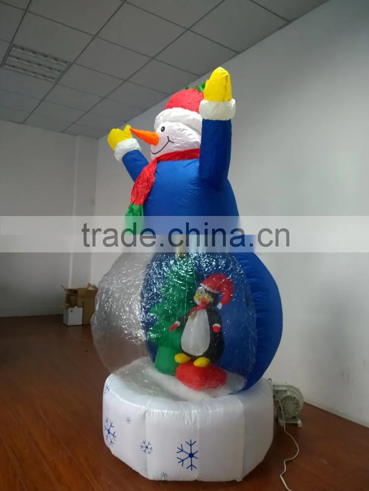 DJ-XT-62 inflatable animation air blown kaleidoscope frosty the snowman scene christmas decoration
