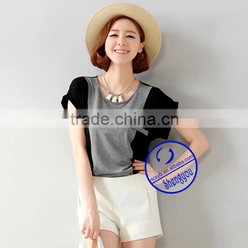 China supplier wholesale custom women cheap blank tshirt no lable