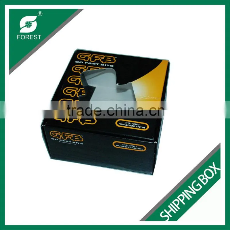 CUBE SHAPE ART PAPER SHIPPING CARTON BOX FOR MOVING TOYS WITH CLEAR WINDOW