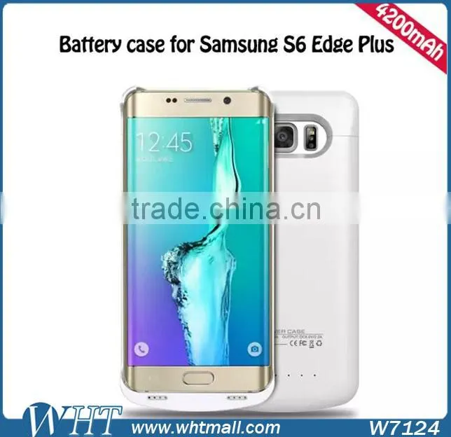 2016 New Products 4200mAh Rechargeable Battery Case for Samsung Galaxy S6 Edge Plus