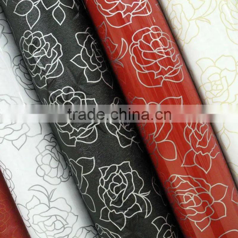 Flower design pvc membrane foil for mdf