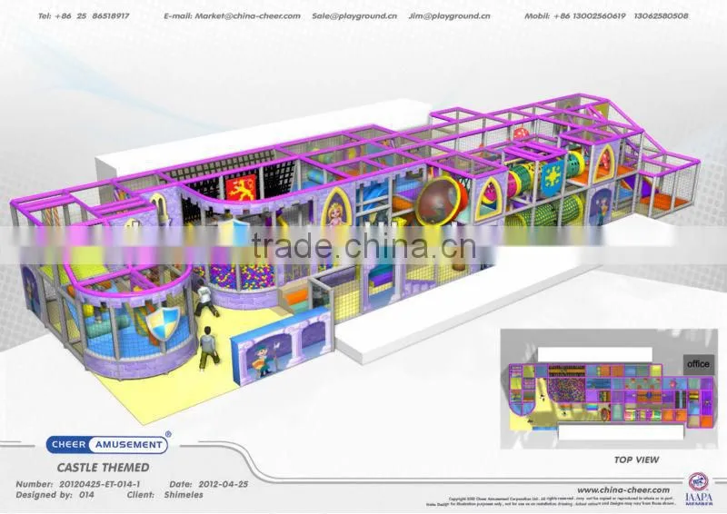 Cheer Amusement children Castle themed china indoor playground supplier