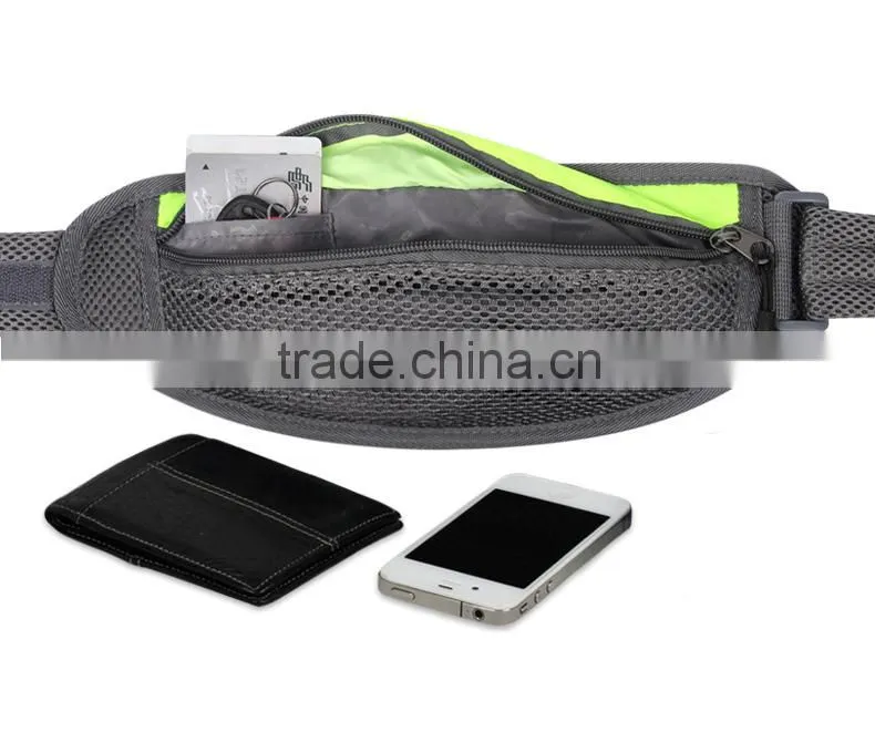 Fashion designer mesh waist bag, money belt bag, net running belt