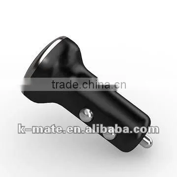 Mini dual USB Car Charger with LED indicator