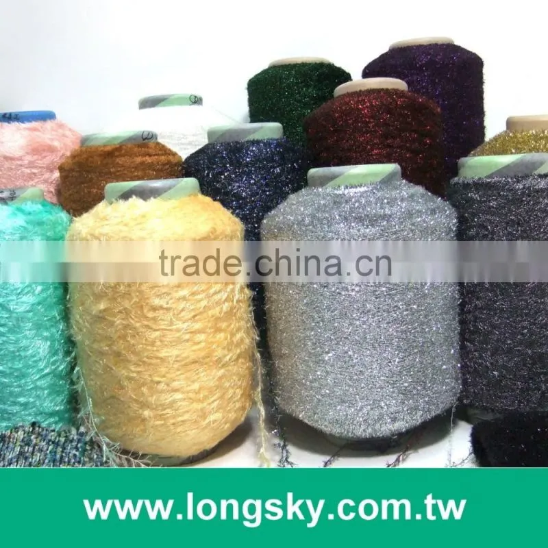 (X-125) umber color long soft fluffy yarn feather yarn for knitting blanket