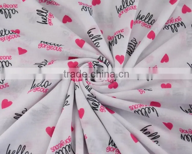 Jiufan textile 100 polyester knit printed fabric