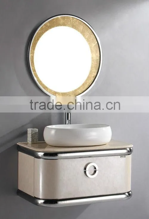 newest 304 stainless steel bathroom vanities HJ8011