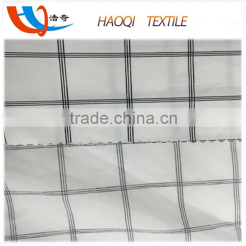textile wholesale plaid pattern 100% cotton poplin printed fabric for blouse