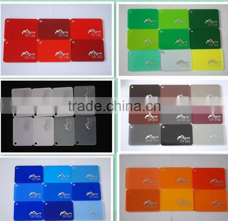 acrylic sheet / perspex sheet /plexiglass sheet made in China