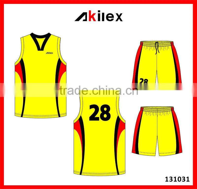Sublimated basketball jersey uniform design
