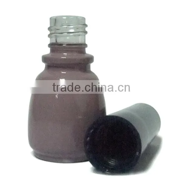 cute mini nail polish bottle in chocolate color