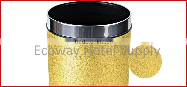 OEM 5 Star High Quality Luxury Hotel Room Yellow Dustbin