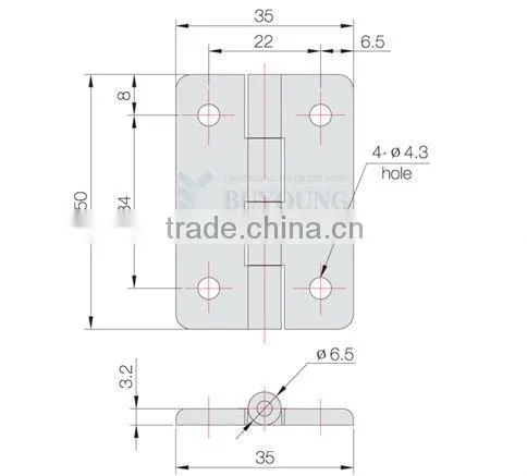 Polyacetal Door Hinge BYHPA5035