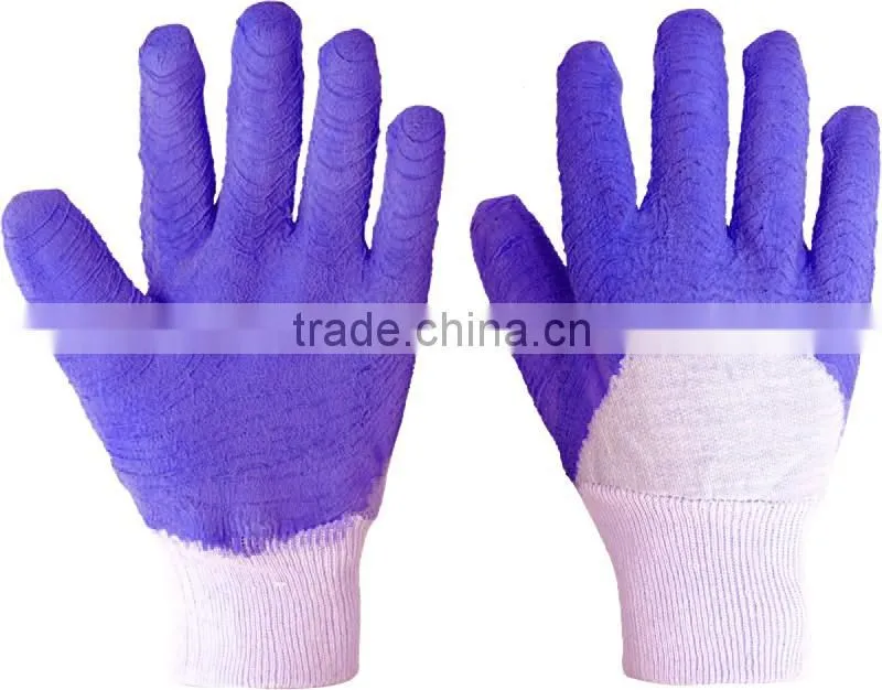 Latex coated gloves