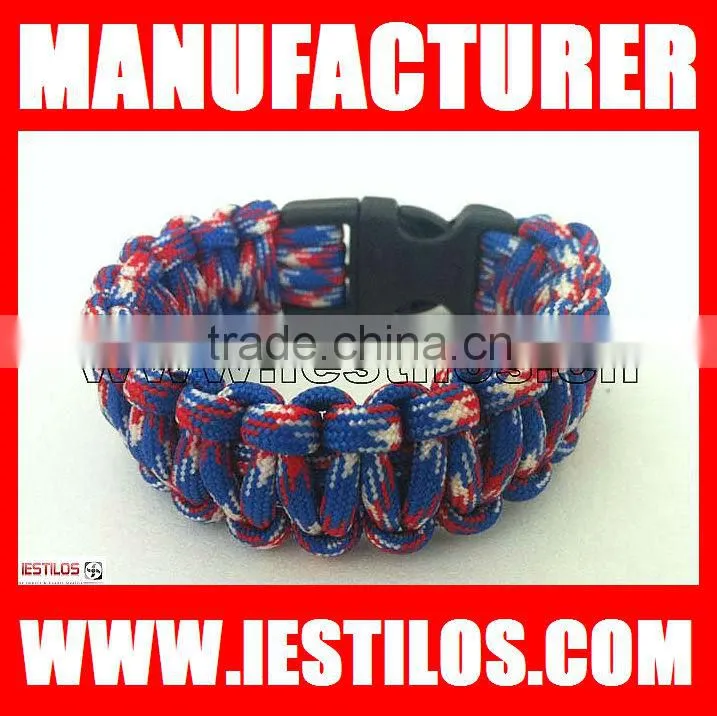 high quality wholesale color paracord survival bracelet on alibaba
