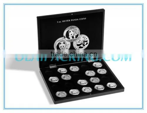 2015 Elegant Fancy Wooden Silver Medal Display Box for Gift
