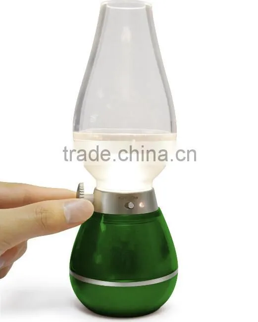Colorful Wireless Blowing Control Kerosene Oil Desgin LED Lamp