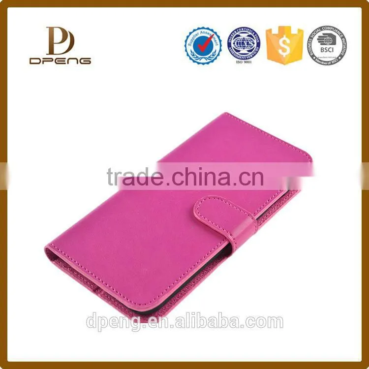 Wholesale New arrival concise flip design 5.5 inch wallet phone case for iphone 6