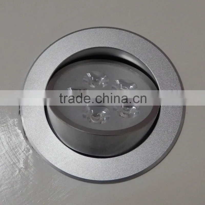 Silvery color 5w 30 degree led ceiling light