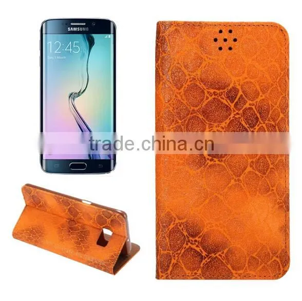 New Design For Galaxy S6 Edge Colorful Flip Stand Leather Cover